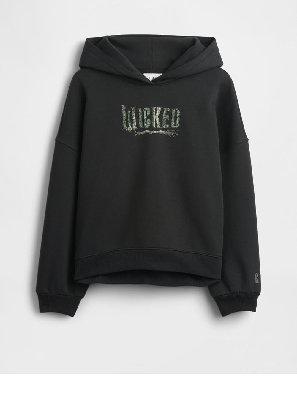 NWOT. Gap Wicked Cropped Hoodie in Medium. Black Medium.